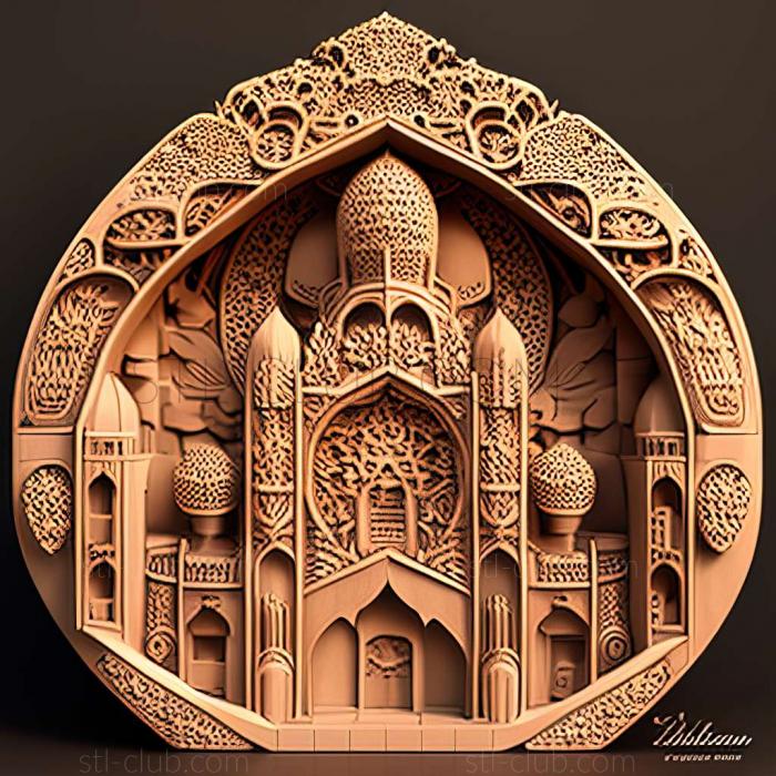 3D model Kashan in Iran (STL)